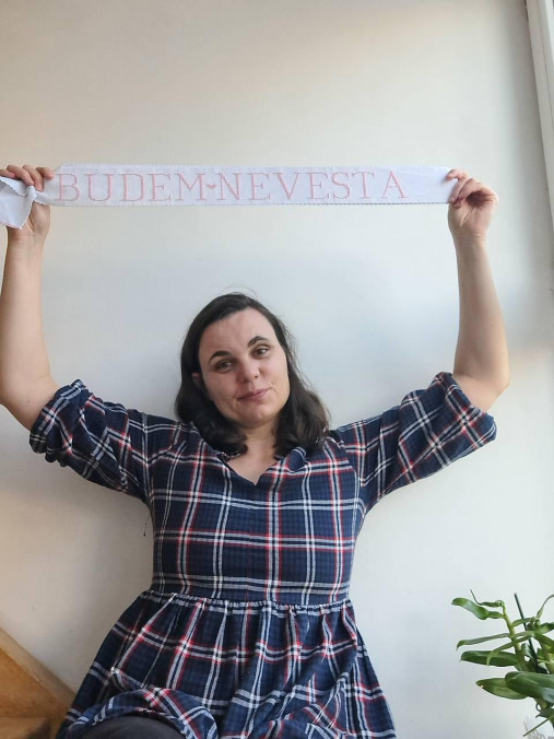 Iné doplnky - Šerpa BUDEM NEVESTA - 16983833_