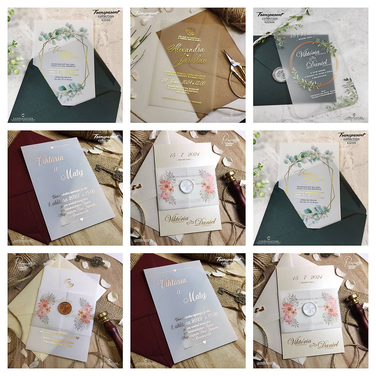 Vzorka svadobného produktu na mieru