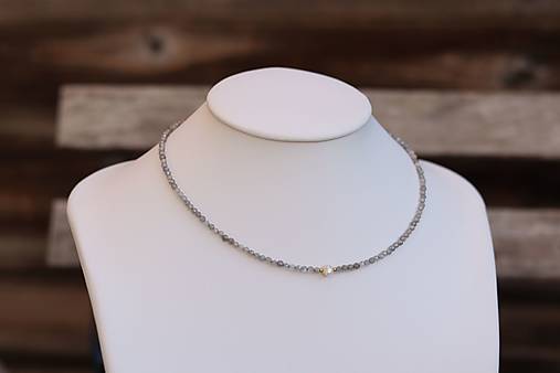 Náhrdelník choker labradorit