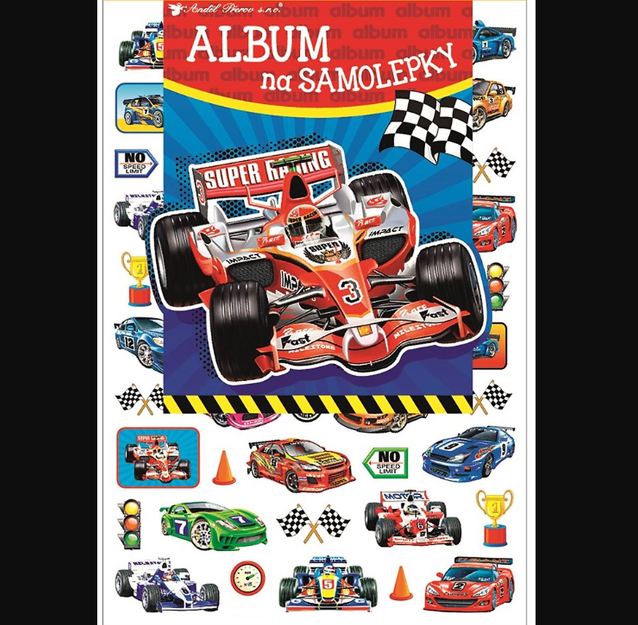 Album na samolepky + holografické samolepky (formula)