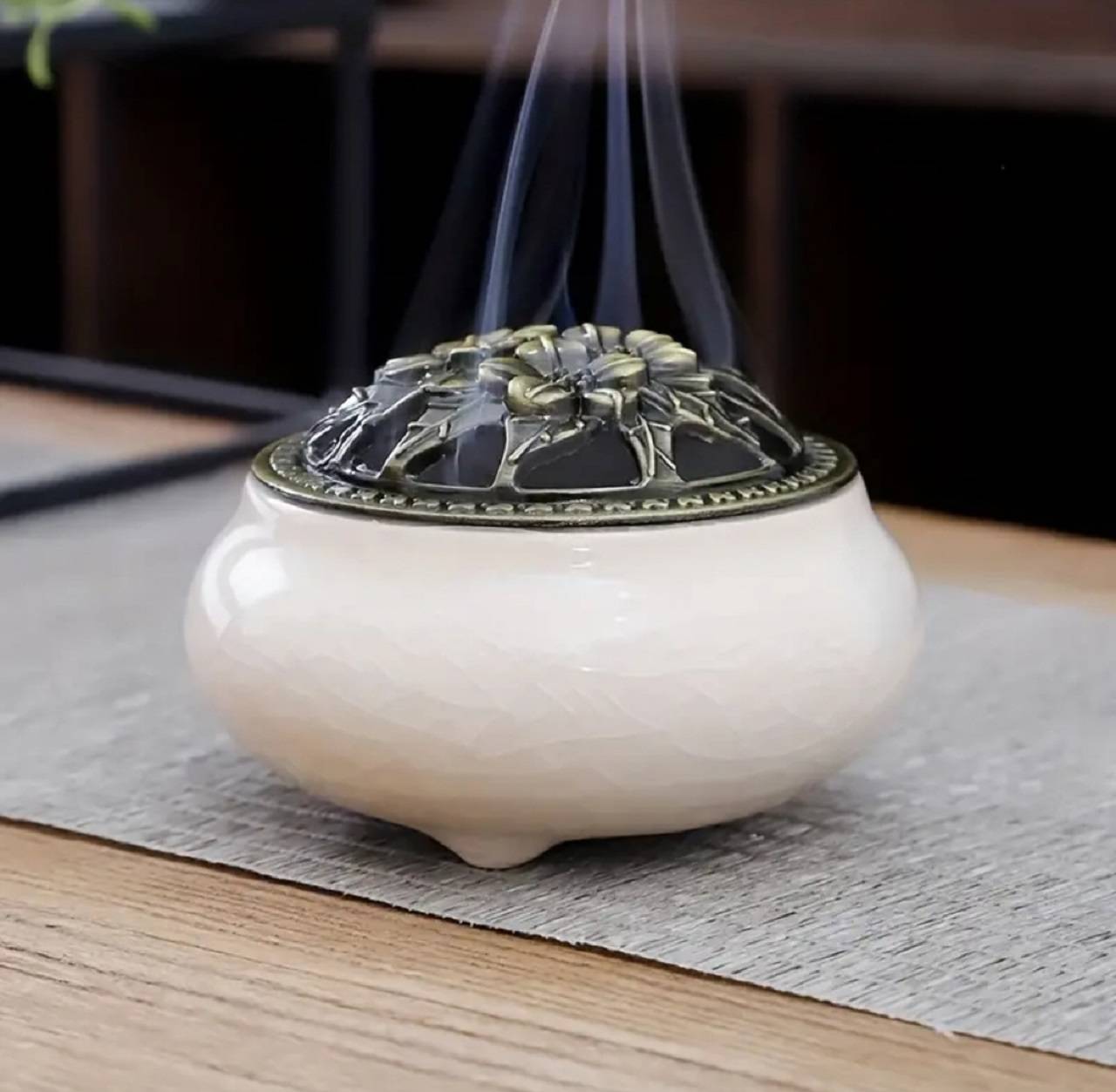 Keramická nádobka na vonné tyčinky, olejčeky aromaterapia