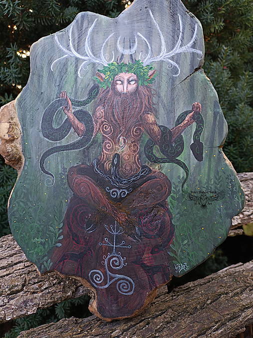 Obrazy - CERNUNNOS - original obraz - painted picture - 16991064_