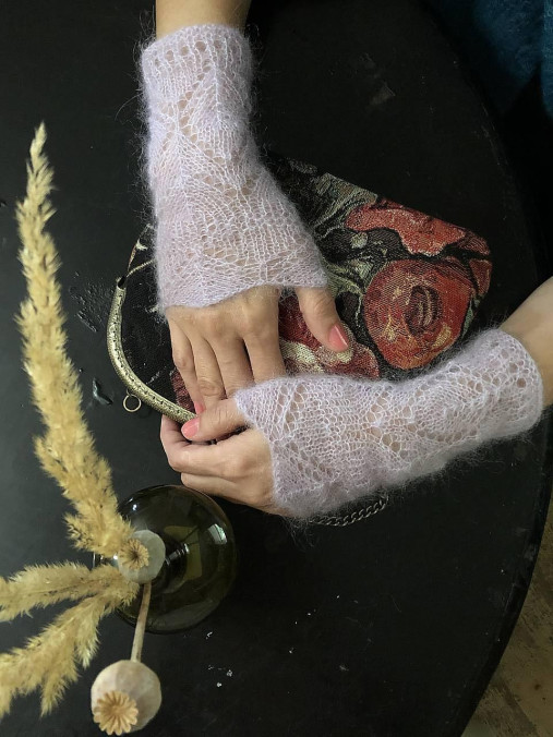 Rukavice - Čipkované nátepníčky - 16992334_