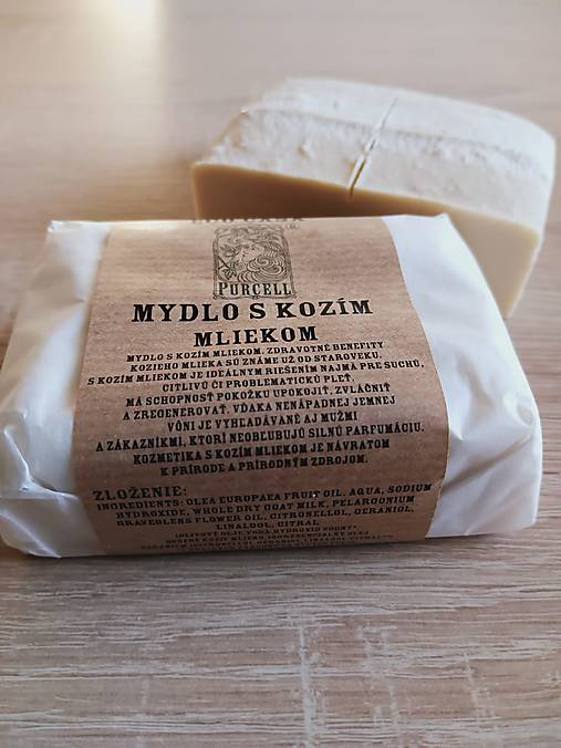 Telová kozmetika - Mydlo s kozím mliekom (Mydlo s kozím mliekom 180g) - 16993785_