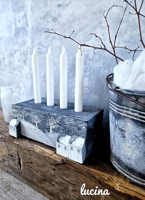 Dekorácie - Domčeky...Advent - 16998759_