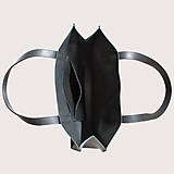 Kabelky - Kožená kabelka čierna TOTE BAG - 17000151_