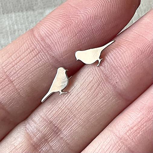 Nightingale AG925 Stud Earrings / Náušnice Slávik AG925