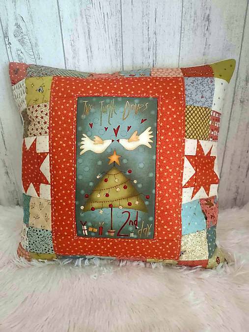 Úžitkový textil - 12 Days of Christmas ...vankúš No.2 - 17006892_