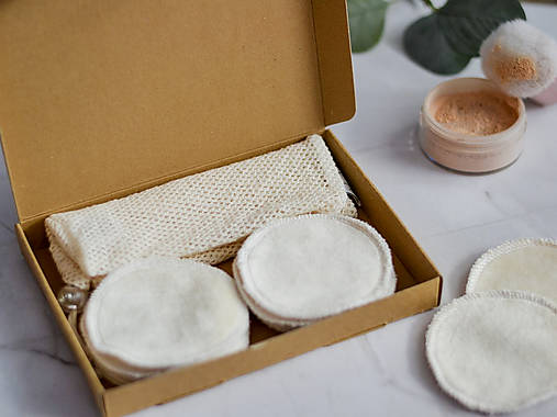 Úžitkový textil - Odličovacie tampóny extra jemné (Extra jemné tampóny 7ks vo vrecúšku) - 17008708_