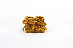 Detské topánky - Horčicové zimné čižmičky MERINO - 17006831_