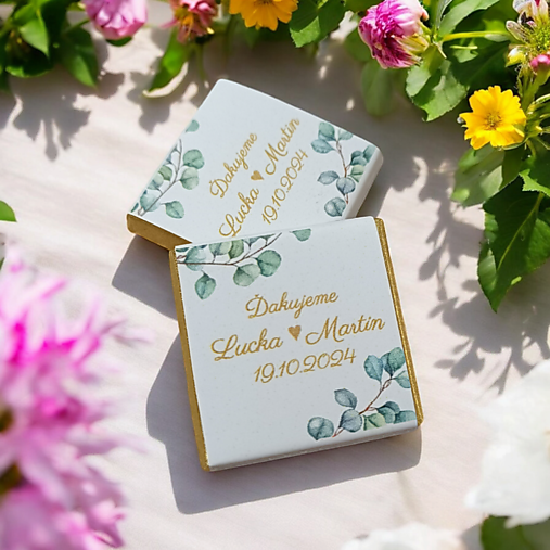 Darčeky pre svadobčanov - Svadobná čokoládka 57 - 17006868_