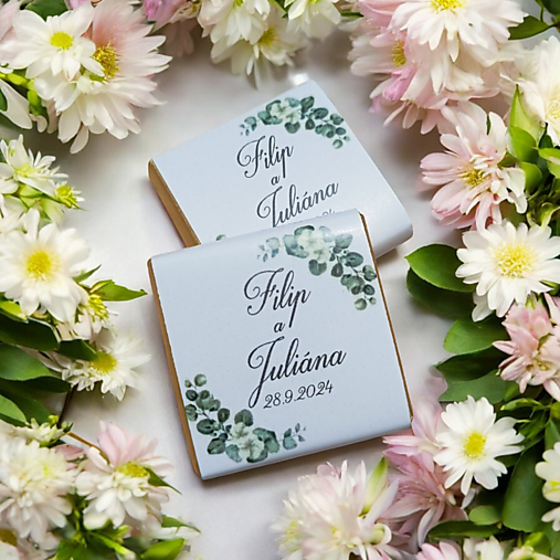 Darčeky pre svadobčanov - Svadobná čokoládka 11 - 17006958_