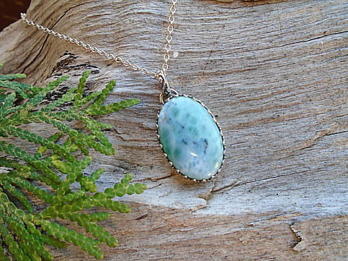 Strieborný Prívesok Ag925 Larimar