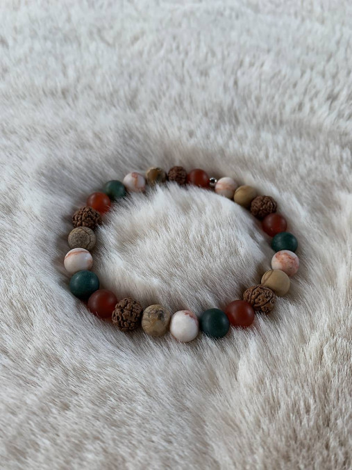 Náramky - náramok v jesenných farbách - 17008445_