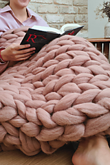 Úžitkový textil - Maxi deka Blush - 17009181_