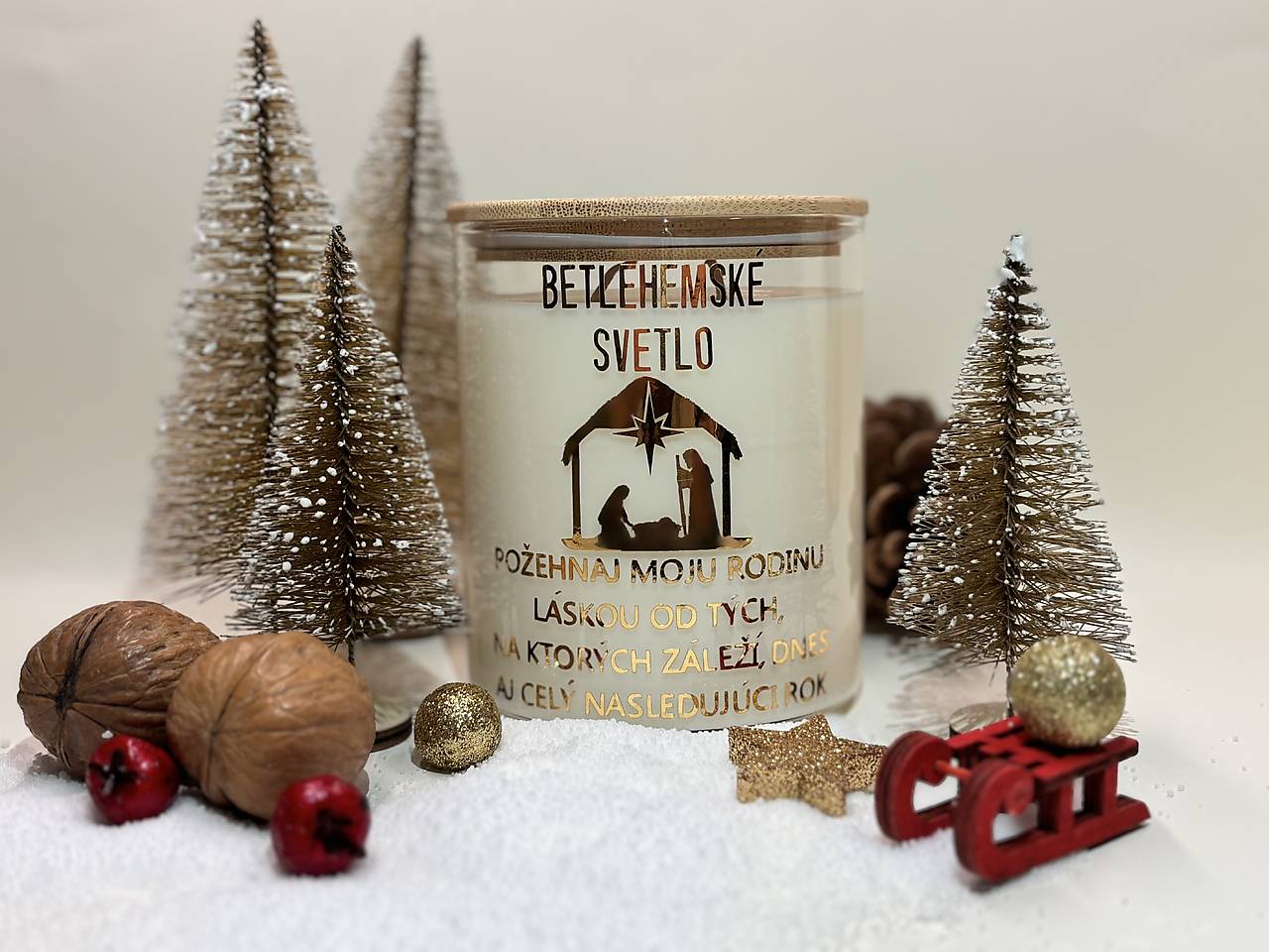 Sójová svieca na Betlehemské svetlo