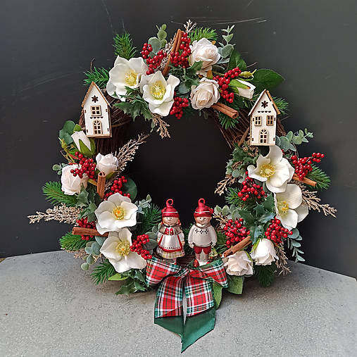 Dekorácie - Luxusní Vianočný veniec rustikální Hansel and Gretel - 17014904_