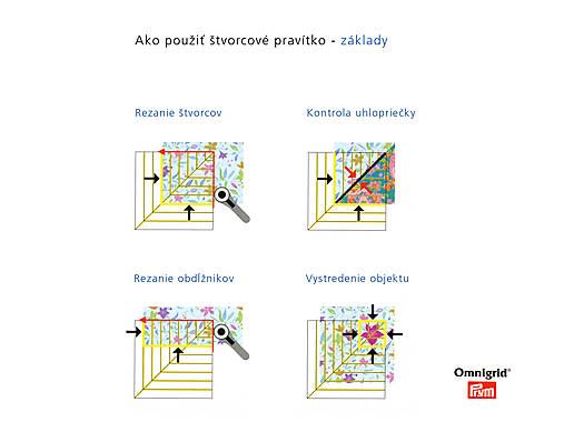 Pravítko na patchwork Omnigrid 15 x 15 cm (611 306)