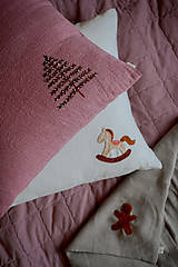 Úžitkový textil - Vianočný stromček II.- ručná výšivka S (40 × 40 cm) - 17020418_