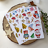Papier - Vianočné samolepky - 17018304_
