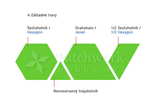 Pravítko Hexagon Multi