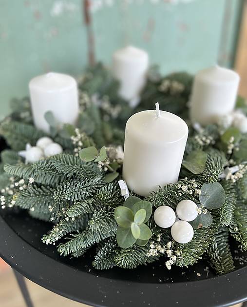 Dekorácie - Adventný veniec “gypsa” - 17021769_
