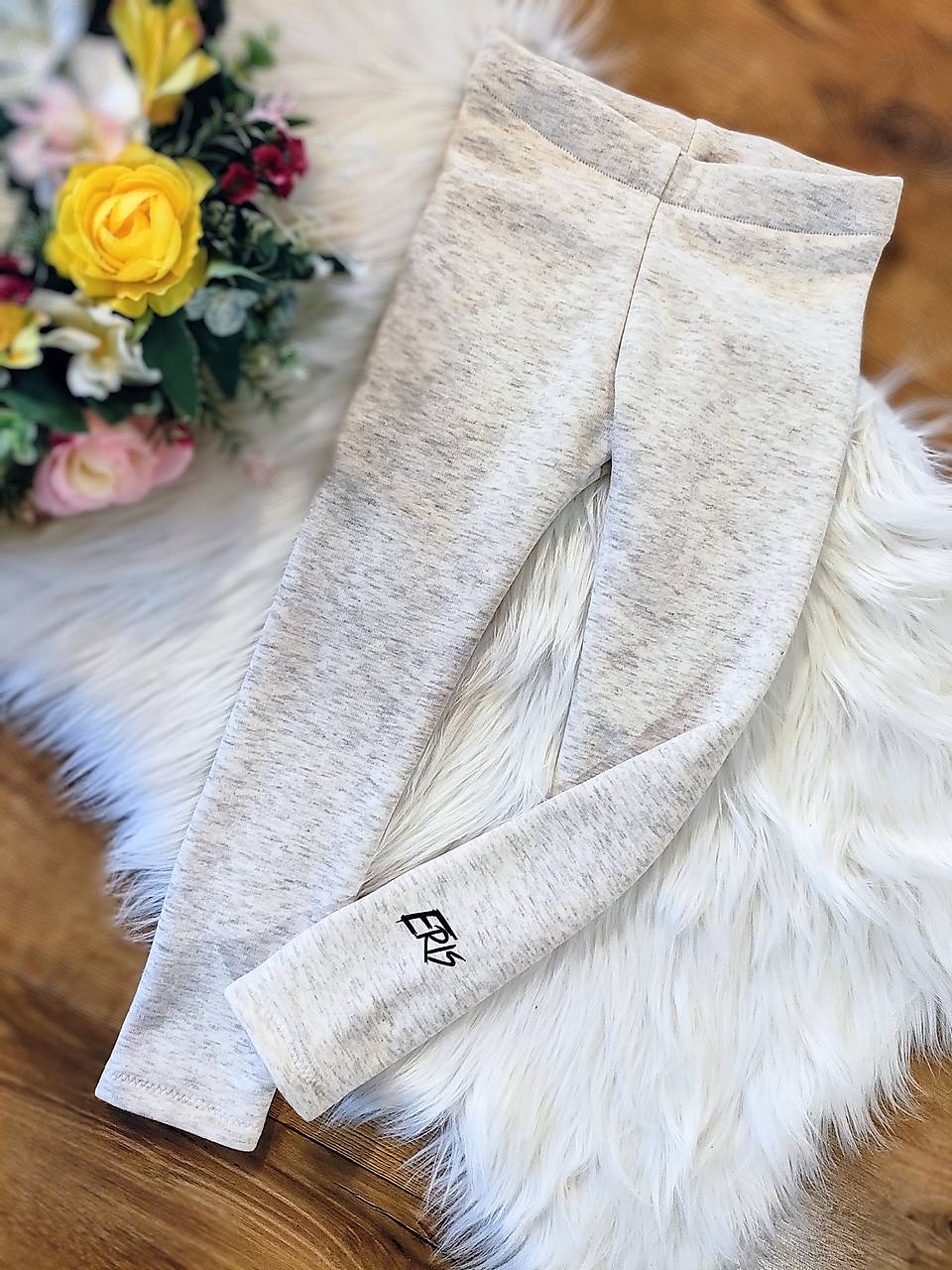 WARM legíny ECRU MELÍR