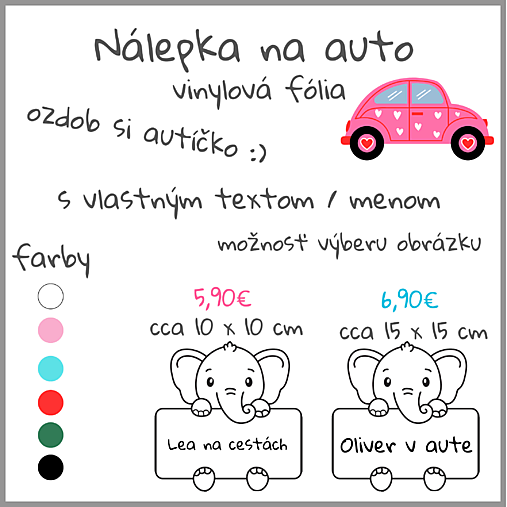 Nálepka na auto