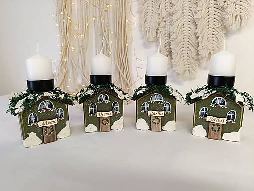 Svietidlá - Vidiecke adventné svietniky - 17026942_