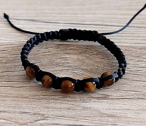 Náramky - Náramok z minerálov detský (Tigrie Oko) - 17028212_