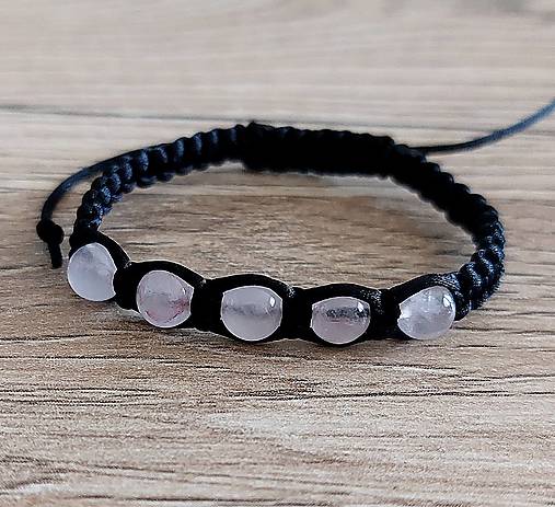 Náramky - Náramok z minerálov detský (Ruženín) - 17028213_