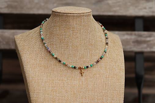 Náhrdelník choker mix minerálov