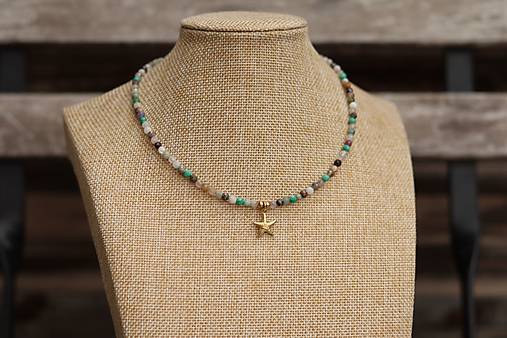 Náhrdelník choker mix minerálov