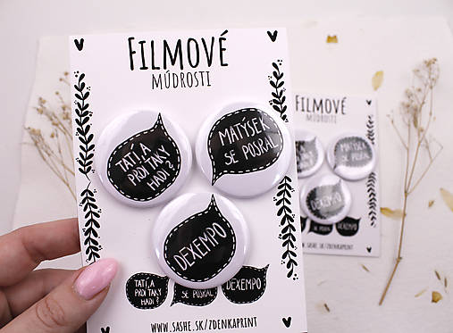 Brošne - Odznaky Filmové hlášky - 17034847_