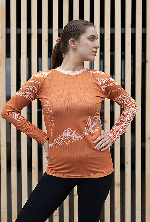 Mikiny - Už tam budeme? termo top orange peache - 17033213_