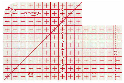 Zažehľovacie pravítko Clover (7700)