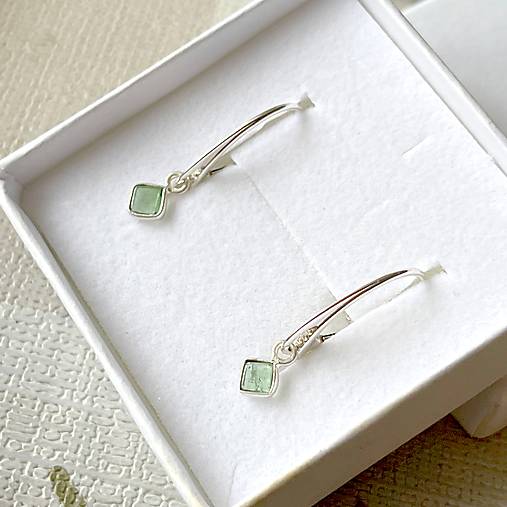 Tourmaline Verdelite Elegant AG925 Earrings / Strieborné náušnice s turmalínom verdelitom E046