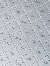 Úložné priestory & Organizácia - Svadobné menovky kvet - 17037633_