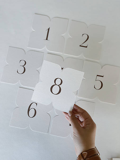 Papiernictvo - Čísla na stoly kvet  - 17037587_