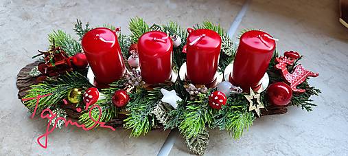 Svietidlá - Adventný svietnik drevený - 17036317_