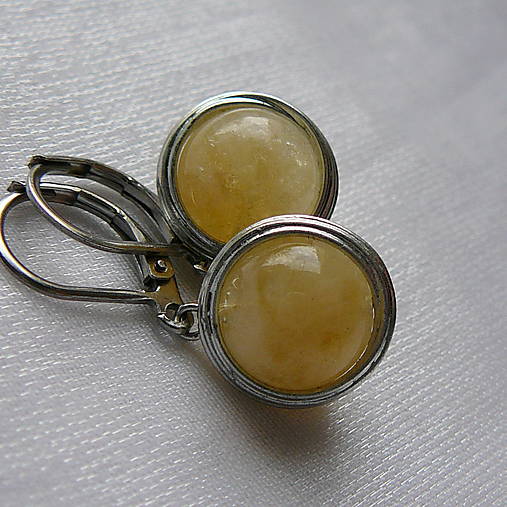 Náušnice - Citrínky - 17038069_