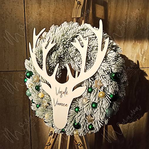 Dekorácie - Vianočný veniec "Jelení" - 17035421_