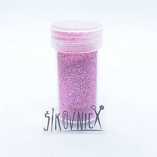 Sypané glitre, trblietky, 10 g (svetlá ružová)