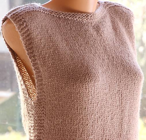 Vesty - Dlhá vesta z merino vlny - 17043607_