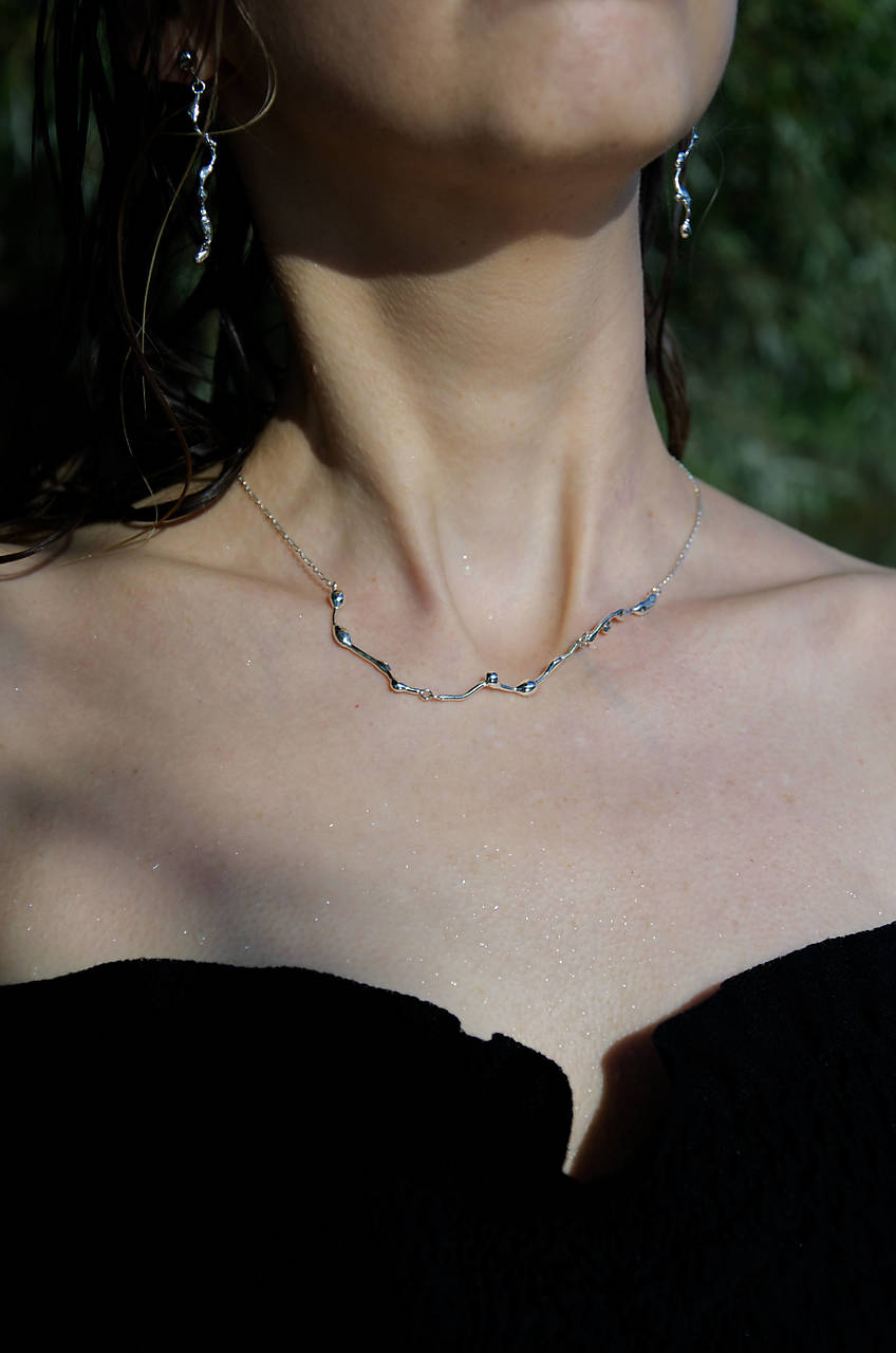 Strieborný choker Naiad ~ Ag 925/1000