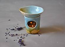 Svietidlá - Vonná lampa S modrozelená - 17044967_