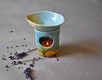 Svietidlá - Vonná lampa S modrozelená - 17044968_