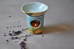 Svietidlá - Vonná lampa S modrozelená - 17044969_