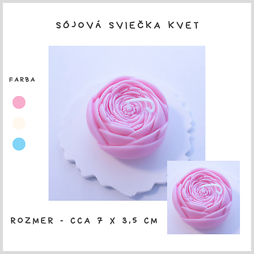 Sójová sviečka Kvet