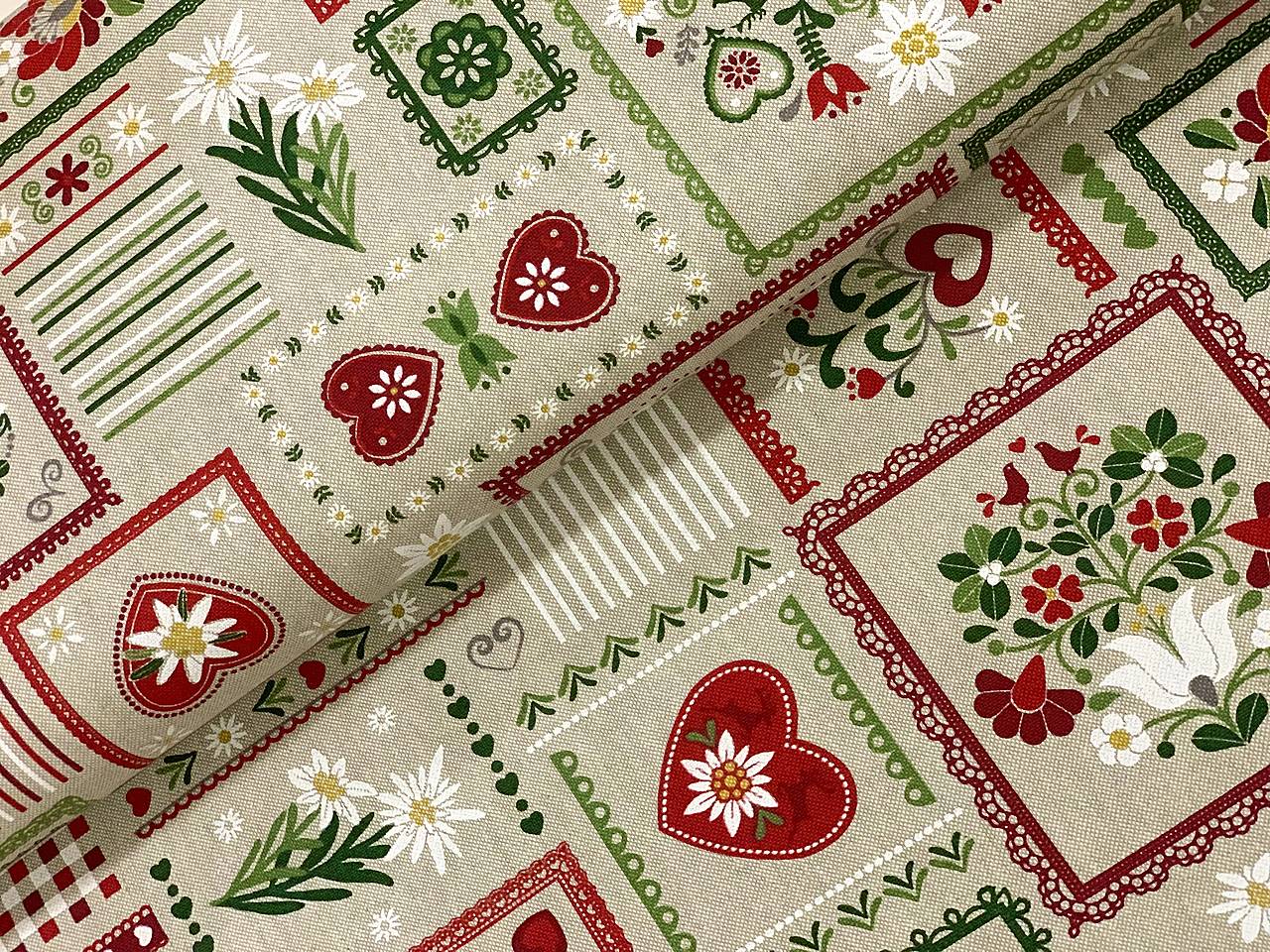 ❤️PREKRASNA FOLKLÓRNA DEKOR BAVLNA ❤️TALIANSKO❤️